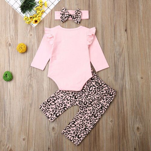 Citgeett Autumn Newborn Baby Girls Clothes Long Sleeve Pink