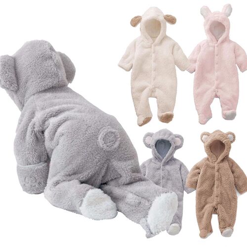Autumn Winter?Baby Rompers Baby Girl Boy Clothes?Fleece An