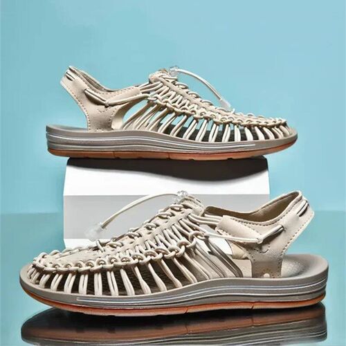 Summer Men Sandals Women Slippers Design Weaving Beach