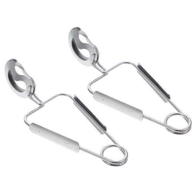 2 Pcs Items Stainless Steel Meal Tongs Pasta Snail