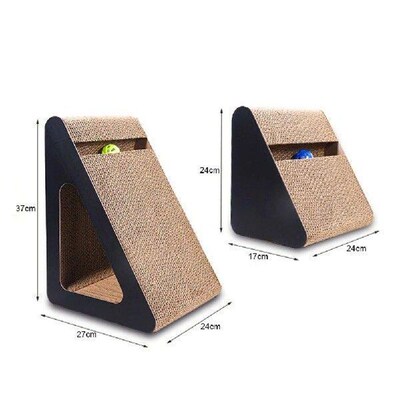 Cat Scratcher Board Wooden Frame Cat Scratching Bed 2 In 1