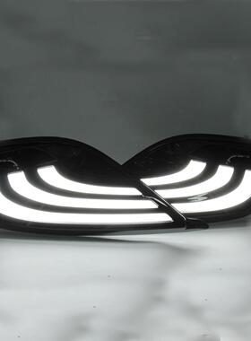 适于丰田MCL596AY凯美瑞2021-0202流光黄色双色日间行带用车灯