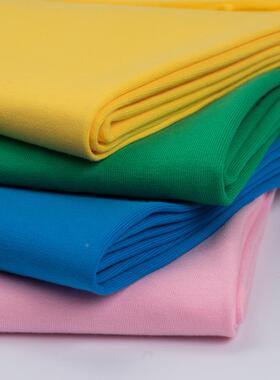 95棉毛圈布32全棉力薄款衣面料250卫g弹单面针织鱼鳞布支WVU现货