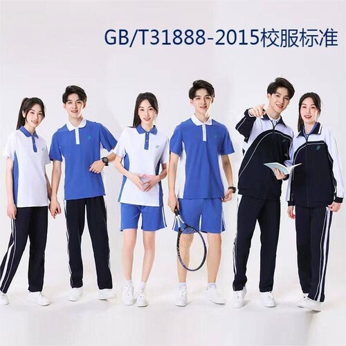深圳校服纯棉夏装中学生校服短袖