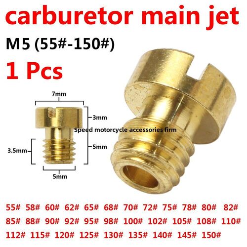 1粒化油器 M5喷油嘴主量孔Derotto main jet PHBG ad/ds 55#-112#