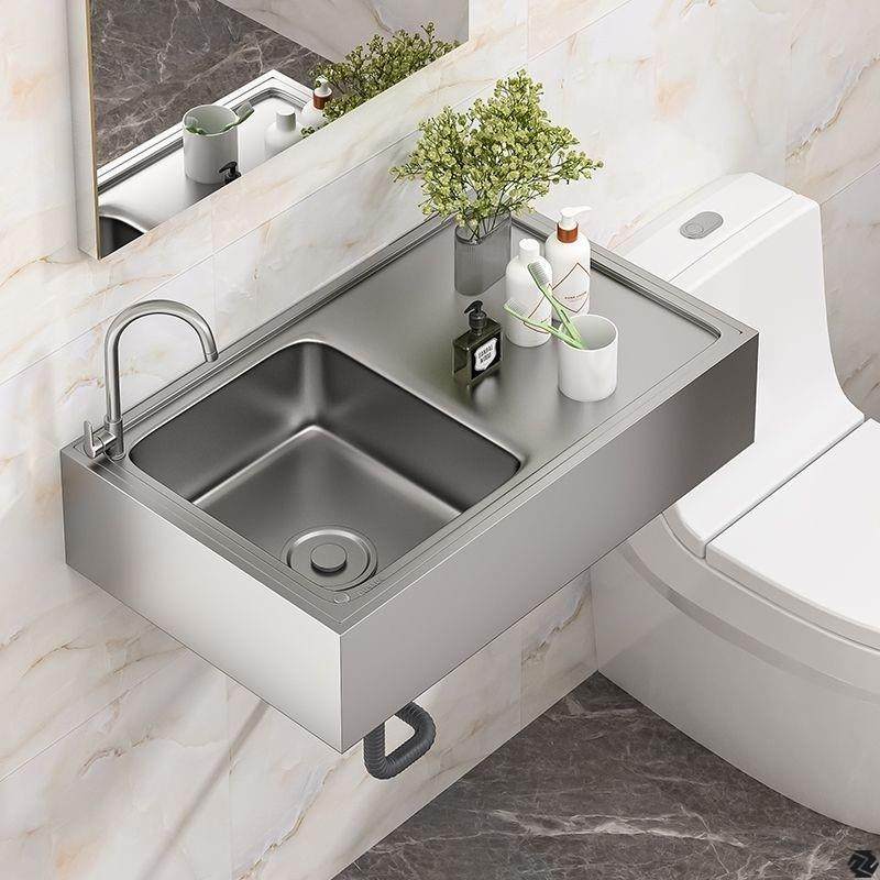 商用厨房洗菜盆304不锈钢洗手盆带支架一体洗碗池家用水槽大单槽,家装主材,智能水槽,淘宝优惠券,粉丝福利购,淘宝优惠卷