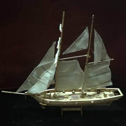 Handmade Wooden Sailboat Ship Kits 00 Scale DIY Model Toy Ho