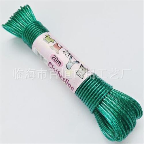 20M Long Rope Drying Clothes Washing Lines Hangers Steel Wir