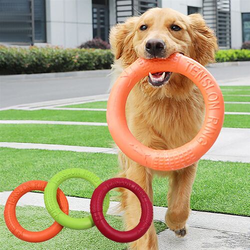 Pet Flying Discs EVA Dog Training Ring Puller Resistant Bite