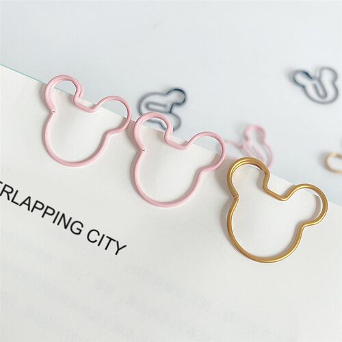 20pcs cartoon Shape Metal Paperclip on Book Paper Creative