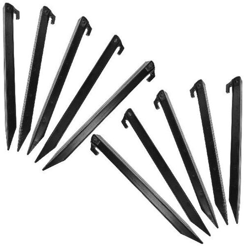 10Pcs Plastic Tent Stakes Camping Tent Stakes Portable