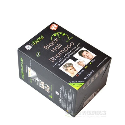 Dexe Black Hair-Shampoo Grey Minutes Cream 10pcs/Lot Buildin