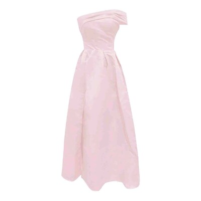 Womens Wedding Guest Dresses One Shoulder Satin Evening