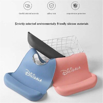 Waterproof Silicone Adult Bib With Breadcrumb Collector