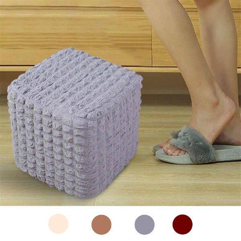 Ottoman Slipcover Polyester Stool Covers Foot Rest Stool图片