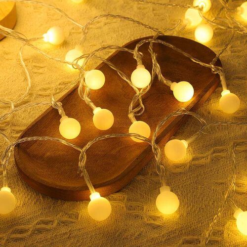2M 3M 6M LED Holiday Light Chain Ball LED String lights Batt