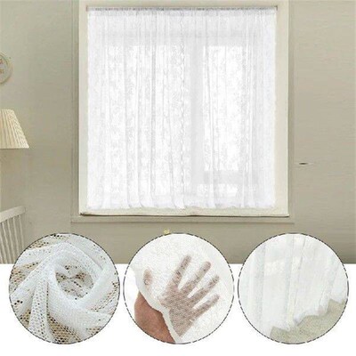 Pastoral Style Lace Sheer Curtains For Living Room Bedroom