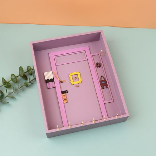 Tv Show Friend Keychain Monicas Door Frame Purple Door Hang