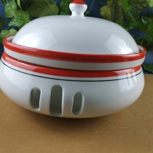 陶瓷蜡烛酒精灯加热明炉陶瓷保温干锅菜盘家用大号酒店创意餐具