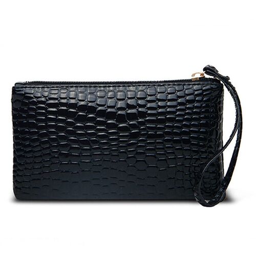 1PC Women PU Clutch Long Casual Wallet  Litchi Grain Coin Pu