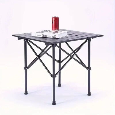 Portable stainless steel folding table, camping barbecue tab