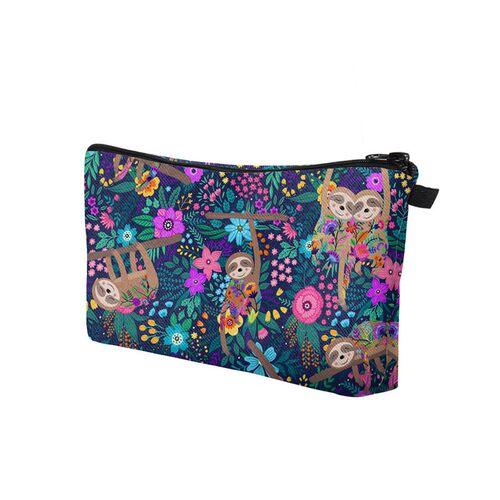 Lovely Monkey Printed Pencil Bag Fashion Women Cosmetics Org