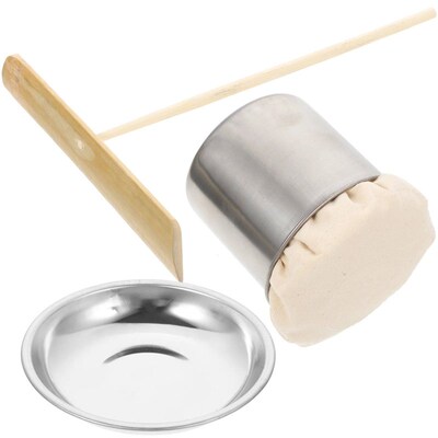 Pancake Tools Portable Crepe Kits Bamboo Spreader Oil Sponge
