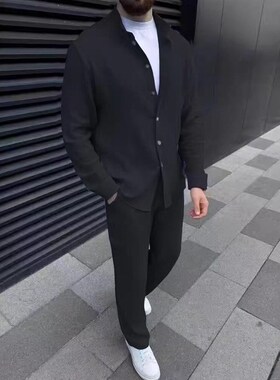 Mens Casual Suits, Fashionable And Comforle Long Sleeves, T