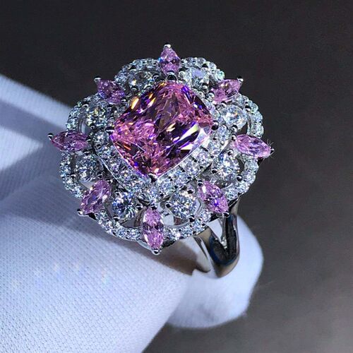 2 Karat VVS level 3EX imported high carbon diamond ring