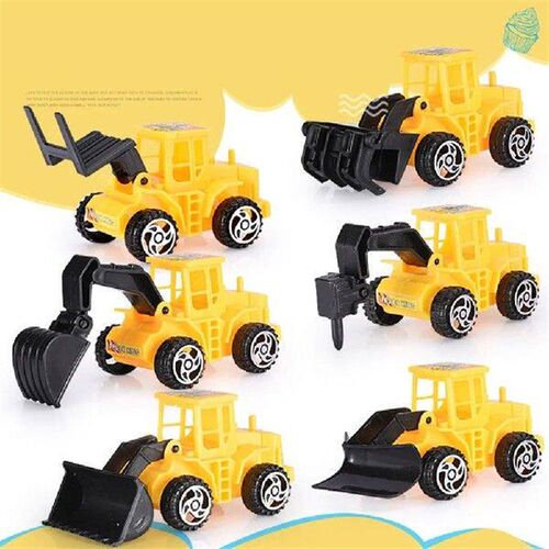 12 Pcs Truck Toy Excavator Car Cake Decoration Decorations