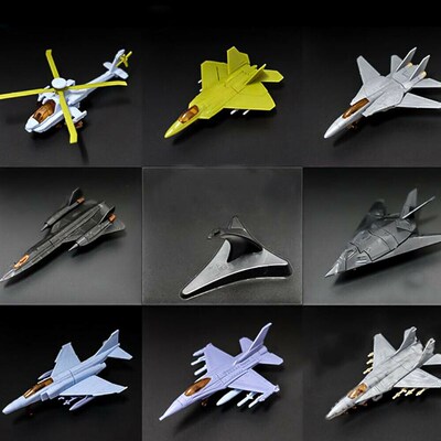 4D Assembly Airplane Helicopter Model SR-71 AH-64 F-16 F-22