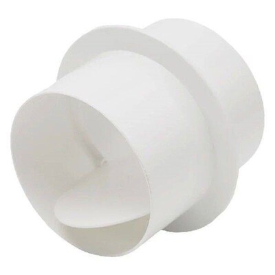 High Quality Bathroom Check Valve Ventilation Round White