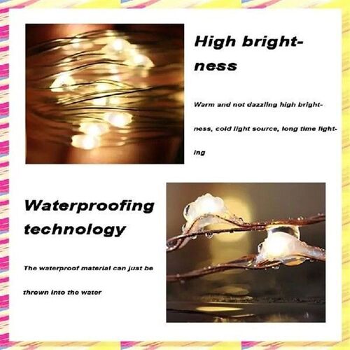 ABJJ LED Button Light String Fairy Waterproof Lights String