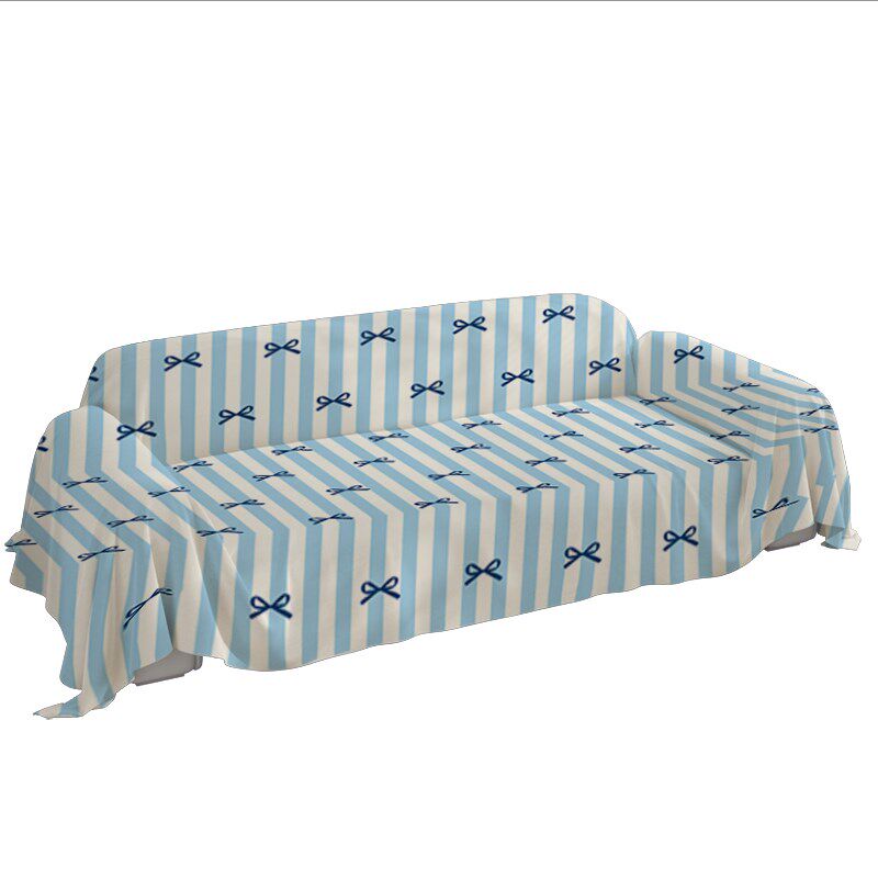 清新蝴蝶结沙发盖布全包防猫抓防尘防水一片式四季通用沙发垫罩,居家布艺,沙发垫,淘宝优惠券,粉丝福利购,淘宝优惠卷