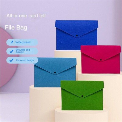 A4/A5 Big Capacity File Folders Felt Bags Business