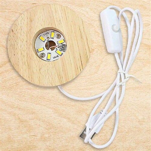 4 Inch LED Night Light Base Round LED Display Stand
