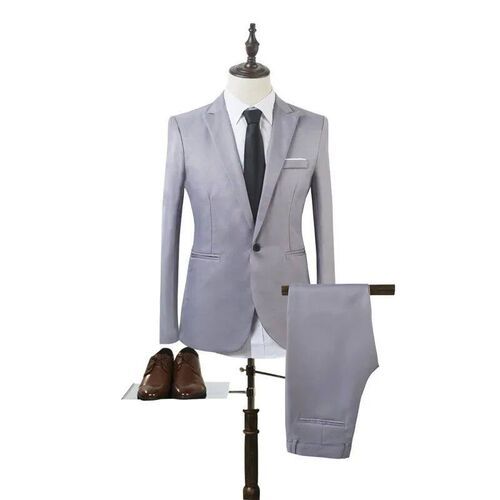 Mens Two-piece Business Suit  Spring Summer Fashion Casual