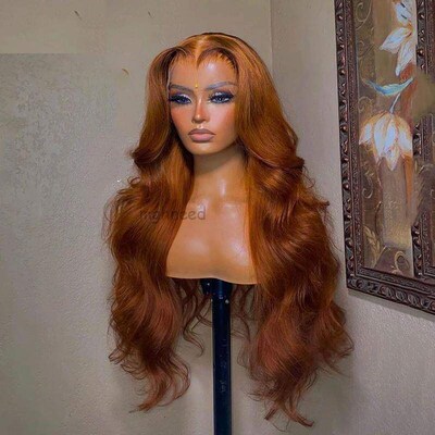 Cinnamon Auburn Colored Wig Human Hair