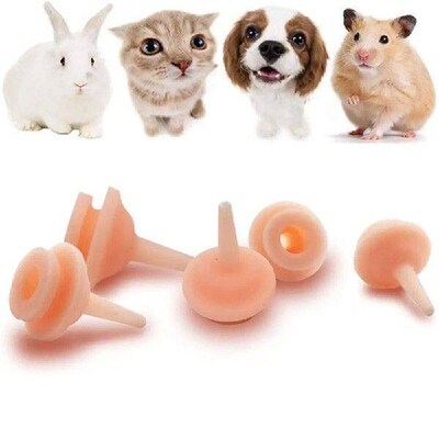 10pcs S/L Size Pet Feeding Nipple Silicone Small Animals