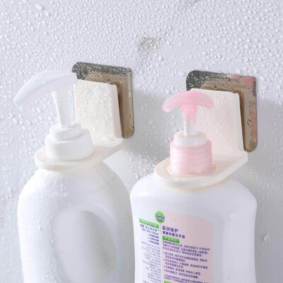 No-drill hand soap dispenser wall mount, shower gel shelf, s