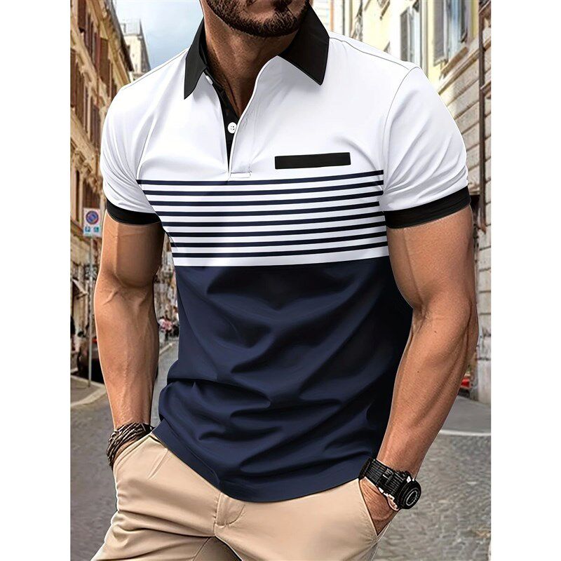 Fashion Mens Polo Tshirt Vintage Summer Men Clothing图片