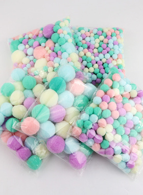 Macaron Pompom Fur Balls 8mm 10mm 15mm TO 30mm Pompones DIY