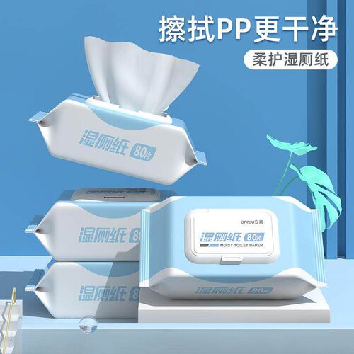 【3-Pack Wet Toilet Paper】Family Cleaning Wet Wipes for Per