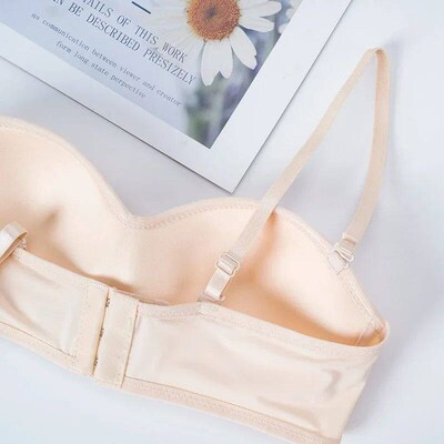 Women Invisible Bra Strapless Bralette 1/2 Cup Womens Under