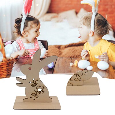 Easter Wooden Bunny Cutouts Unfinished Wooden Bunny Cutout E