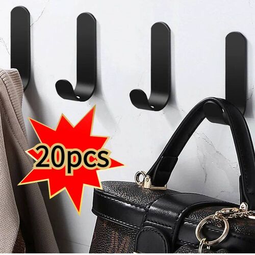 20/1pcs Self-Adhesive Wall Hooks Door Keys Clothes Hanger Ro