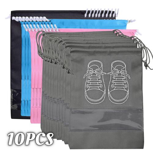 10/5pcs Shoes Storage Organizer Bags Non-woven Travel Portab