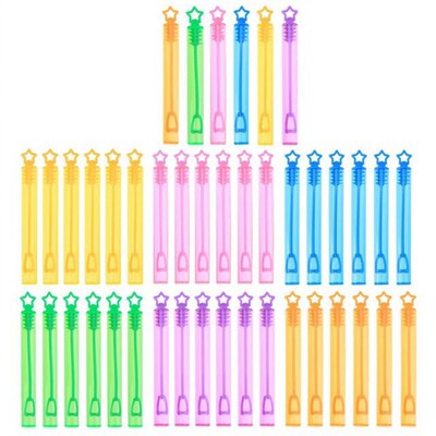 6pcs Star Empty  Wand Tube DIY Soap Bubble Bottles Children