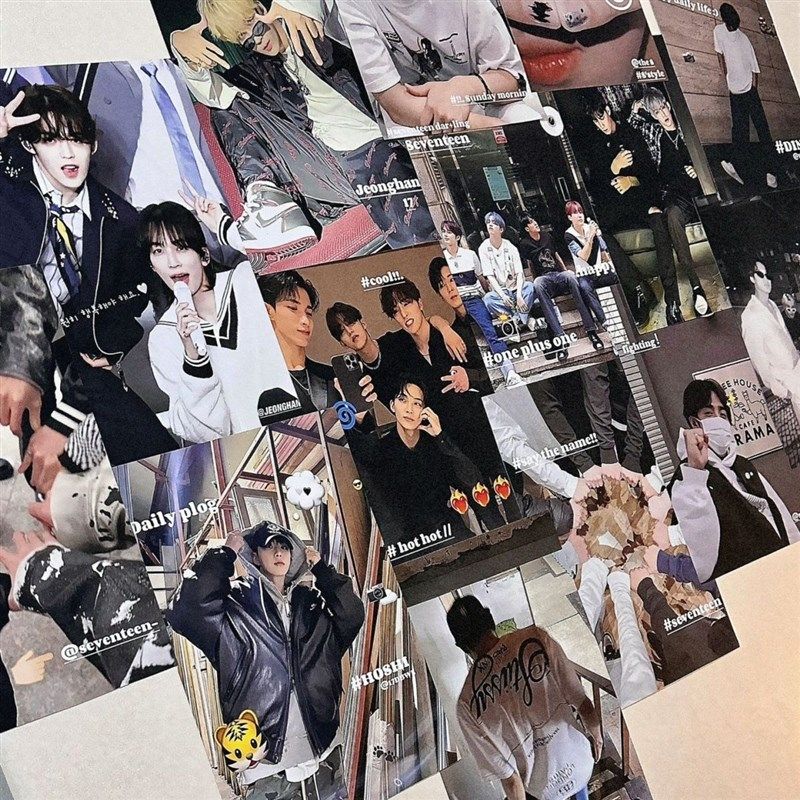 Seventeen海报墙贴明星照卧室学生寝室装饰画追星小卡贴画背景贴,家居饰品,文化墙贴,淘宝优惠券,粉丝福利购,淘宝优惠卷