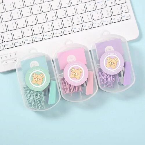 Mini Morandi Color Metal Stapler Set with Staples Binding To